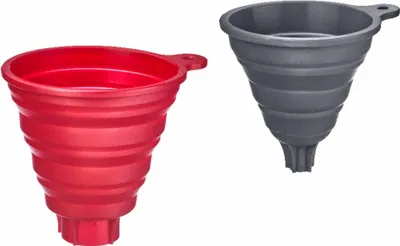 Produktbild von Westmark Trichter-Set, 2-tlg., rot + grau, Silikon, 21212270