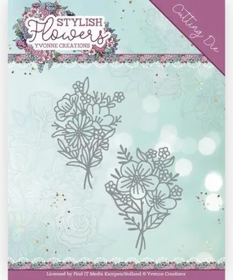 Produktbild von Stanzschablone - Yvonne Creations - Stylisch Flowers - Blumenstrauß