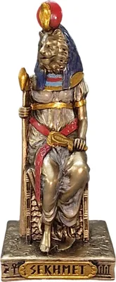Produktbild von Ägyptische Göttin Sekhmet, Miniatur, bronziert/coloriert