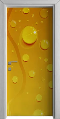 Produktbild von Tür Selbstklebende 90x210 cm Türfolie Türtapete Klebefolie - Wassertropfen auf Bier