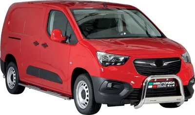 Produktbild von Edelstahl Seitenschweller Schwellerrohre für Opel Combo 2018-2025 Langer Silber