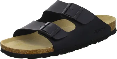 Produktbild von Rohde Herren Sandalen, Therapie-Sandalen, Klett-Hausschuhe, schwarz, Größe 46 EU