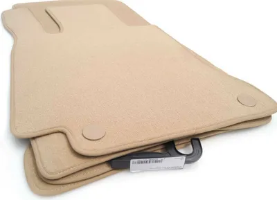Produktbild von Fußmatten für Mercedes C-Kl. W204 / T-Modell S204 Velours Autoteppich 4x Beige