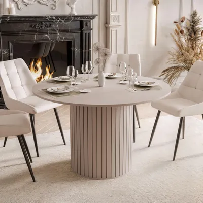 Produktbild von Runder Tisch ELODIE 120 cm kaschmir