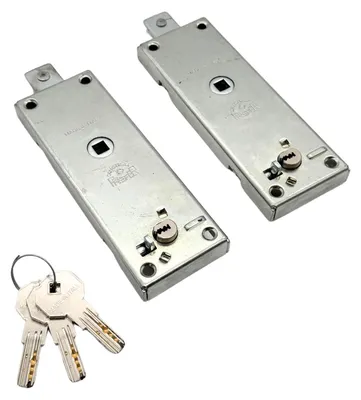 Immagine prodotto di Set di 2 serrature cilindriche per porte a battente