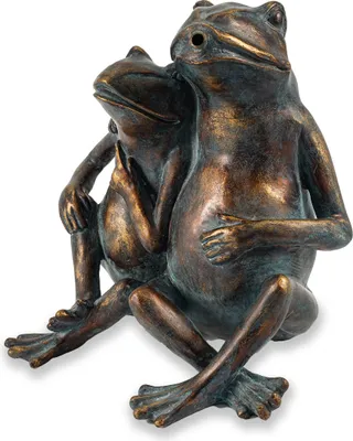 Produktbild von esotec Wasserspeier-Figuren Frosch-Paar | Einzelfigur Gartenfigur 100737
