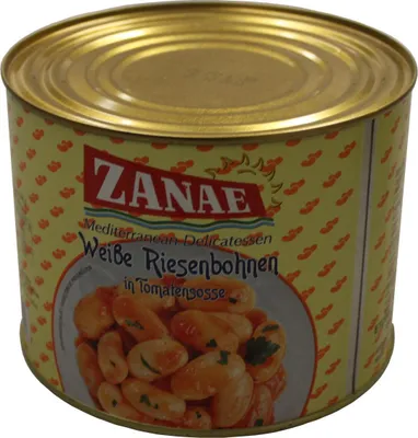Zdjęcie produktu dla Fasola "Gigantes" w sosie pomidorowym, 2 kg, marka Zanae