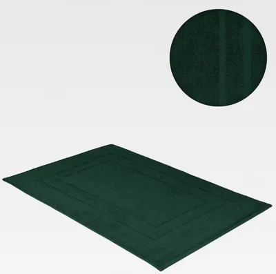 Produktbild von Badvorleger 50 x 80 cm 700g/m² Dunkelgrün Hohe Qualität Neu/OVP