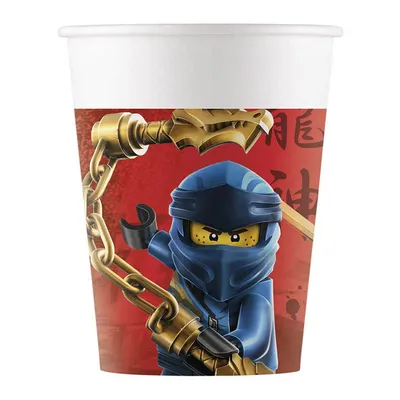 Produktbild von Pappbecher Lego Ninjago 200ml/8Stk.Neu