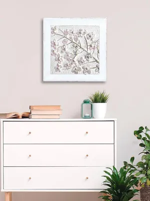 Obrázok produktu pre Obraz Reliéf Kvetiny-1 60/60Cm
