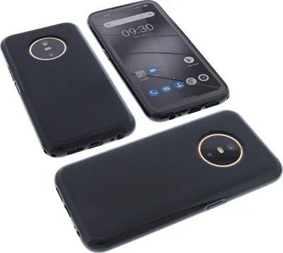 Produktbild von foto-kontor Hülle kompatibel mit Gigaset GX6 Schutzhülle Tasche Gummi TPU Schutz Handytasche schwarz