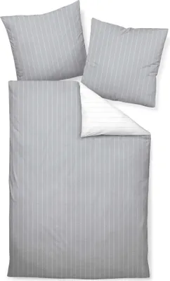 Produktbild von Janine Design Seersucker-Bettwäsche-Garnitur 20020 TANGO Farbe silber Größe 200x220+2x80x80