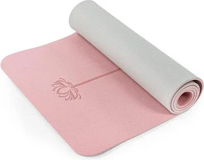 Productafbeelding van Famanu yogamat: milieuvriendelijk, antislip, 6 mm en 8 mm dik. Fitnessmat, Pilatesmat, met draagriemen