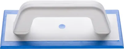 Imagen del producto de Hardex, placa de lijado de 25x12 cm para trabajos de acabado, con goma suave, color azul