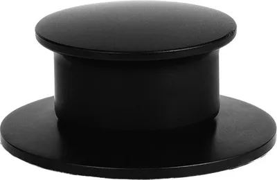 Produktbild von CARESSI Zugexcenter 60508 in SCHWARZ matt zum Nachrüsten von Spülen mit Handbetätigung / Excenterbedienung
