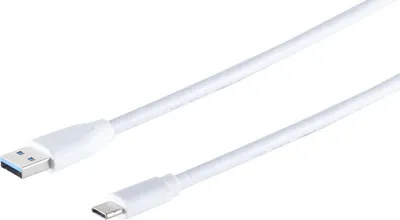 Produktbild von USB Kabel 3.0 A Stecker -USB 3.1 C Stecker weiß 1m