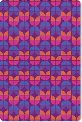 Produktbild von MuchoWow® Mauspad Mousepad Tulpen - Muster - Retro 18x27 cm - Mousepads - Maus Mat - Pad - Mausunterlage