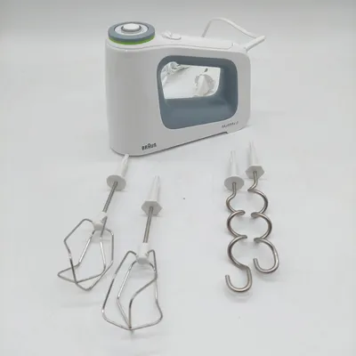 Produktbild von Braun HM 5000 WH, Handmixer, Grau, Weiß, 1,55 m, 700 W, 211 mm, 75 mm