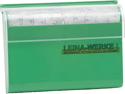 Immagine prodotto di LEINA dispenser per cerotti ricaricabile in plastica verde
