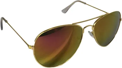 Produktbild von Piloten Brille Verspiegelt Lila- Gold