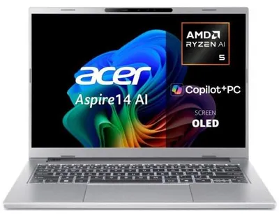 Produktbild von Acer Aspire 14 AI A14-61M-R5SX, AMD Ryzen AI 5, 3,4 GHz, 35,6 cm (14"), 1920 x 1200 Pixel, 16 GB, 512 GB