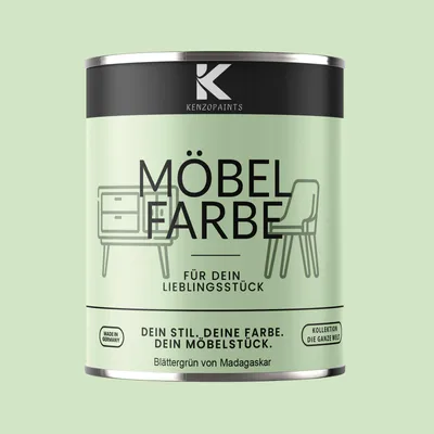 Produktbild von Kenzopaints 750ml Möbelfarbe Möbellack - Blättergrun von Madagaskar