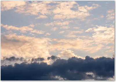 Produktbild von Tulup® Leinwandbild - 100x70 cm - Wandkunst - Drucke auf Leinwand - Leinwanddruck  - Landschaften - Blau - Wolken Himmel