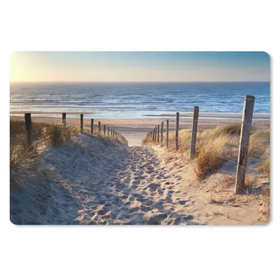 Produktbild von MuchoWow® Schreibtischunterlage Sand - Strand - Düne - Meer - Sommer 60x40 cm - XXL Mauspad - Großes Mauspad