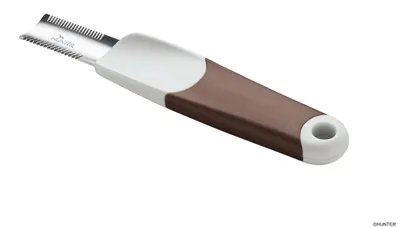 Produktbild von HUNTER Trimmmesser Spa gebogen 15,5 x 3 cm, beidseitig, grob und fein