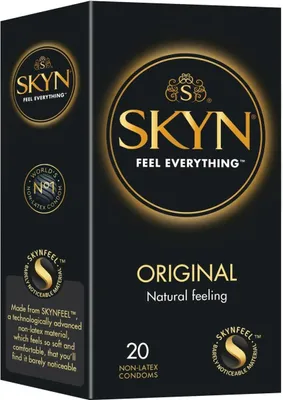 Immagine prodotto di 20 pezzi SKYN Original preservativi uomo Skynfeel senza lattice Wafer-thin larghezza 53mm