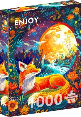 Obrázok produktu pre Puzzle 1000 dielov Enjoy – Mesiac a líška