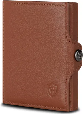 Produktbild von Slim Wallet Leder mit Münzfach RFID Schutz Mini Geldbörse Kartenetui Portemonnaie Dünn Kompakt Scheinfach Herren Damen Geschenkbox