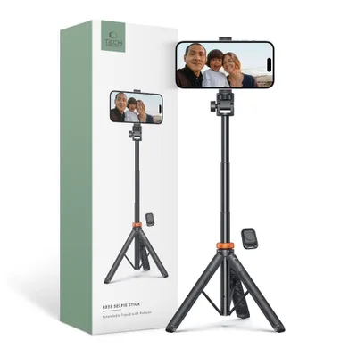 Produktbild von Tech-Protect L03S Bluetooth Selfie Stick Stativ Schwarz