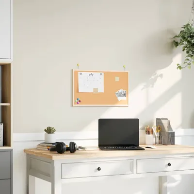 Produktbild von "2026 Promotion" Korktafel mit Massivholzrahmen aus Kiefernholz 60 x 40 cm - Pinnwände MM703