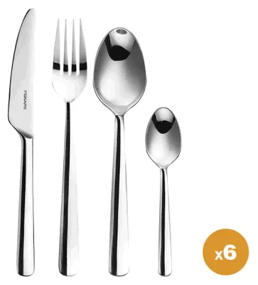 Zdjęcie produktu dla Zestaw sztućców, błyszczący, 24 szt. Functional Form 1071623