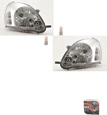 Obrázok produktu pre Johns, svetlomety + Osram Night Breaker Laser vhodné pre Toyota Yaris P10 Set Li. Re. 8115052360 8111052360