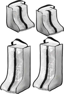 Produktbild von Reislaarsboxen, 2-teilige, wasserdichte, tragbare Schuhboxen für große und kleine Stiefel, Schwarz
