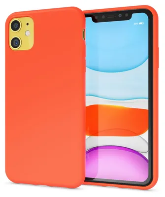 Produktbild von NALIA Neon Handy Hülle für iPhone 11, Soft case & Silikon Bumper Cover Schutz Orange