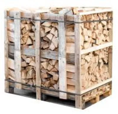 Produktbild von Halbe Palette kammergetrocknetes gespalten Buchen Brennholz 25 cm