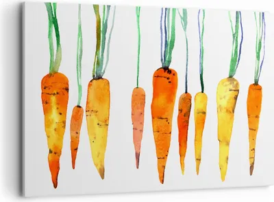 Produktbild von Bild auf Leinwand - Leinwandbild - Karotte Gemüse - 120x80cm - Wand Bild - Wanddeko - Wandbilder - Leinwanddruck - Bilder - Kunstdruck - Wanddekoration - Leinwand bilder - Wandkunst - AA120x80-3826