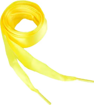 Schnürsenkel seidig glänzend 110cm x 19mm gelb
