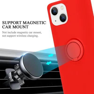 Immagine prodotto di Cadorabo custodia per Apple iPhone 14 custodia protettiva in rosso custodia per cellulare TPU custodia cover