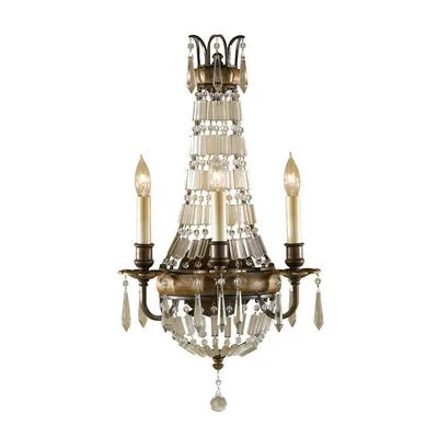 Produktbild von Elstead Bellini Wandleuchte E14 3-fach Oxidierte Bronze, Britische Bronze