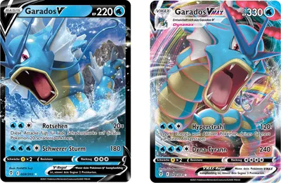 Produktbild von Garados V & Garados VMAX SET Schwert & Schild Drachenwandel 28-29/203 Sammelkarten Pokemon Einzelkarten Deutsch