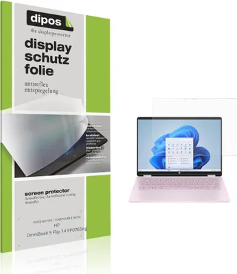 Produktbild von 2x Schutzfolie für HP OmniBook 5 Flip 14 FP0765ng matt Displayschutzfolie Folie Display Schutz dipos