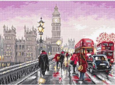 Zdjęcie produktu dla Zestaw do haftu krzyżykowego Letistitch "Most Westminsterski", 32x23cm