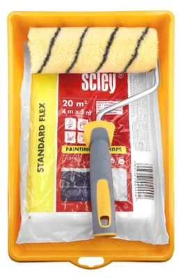 Imagen del producto de Conjunto de rodillos para pintura Hardy Working Tools, set de pintura, rodillos para pintura, lámina de protección, rodillo para pintura