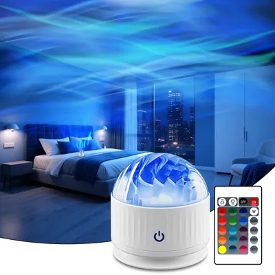Produktbild von Fokky LED Sternenhimmel Projektor Kinder - Wiederaufladbarer Aurora Lampe
