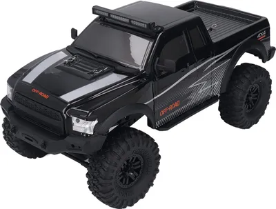 Produktbild von RC Crawler 1/10 Maßstab 2.4GHz 4WD LED Licht 1500mAh 15km/h Gummireifen RC Kletterauto mit 2 Batterien für Kinder Erwachsene ZP1009