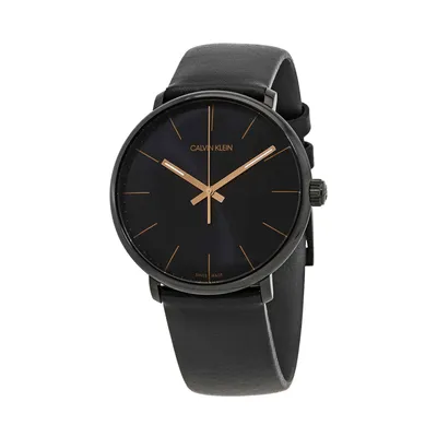 Produktbild von Calvin Klein K8M214CB Herren-Armbanduhr, Edelstahl-Gehäuse, Leder-Armband